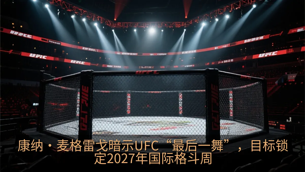 聚光灯下的综合格斗赛事场馆氛围