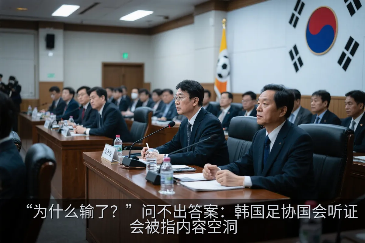 “为什么输了？”问不出答案：韩国足协国会听证会被指内容空洞